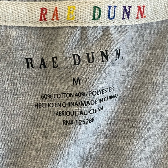 Rae Dunn gray with multi colored pride t-shirt size M - Picture 4 of 4
